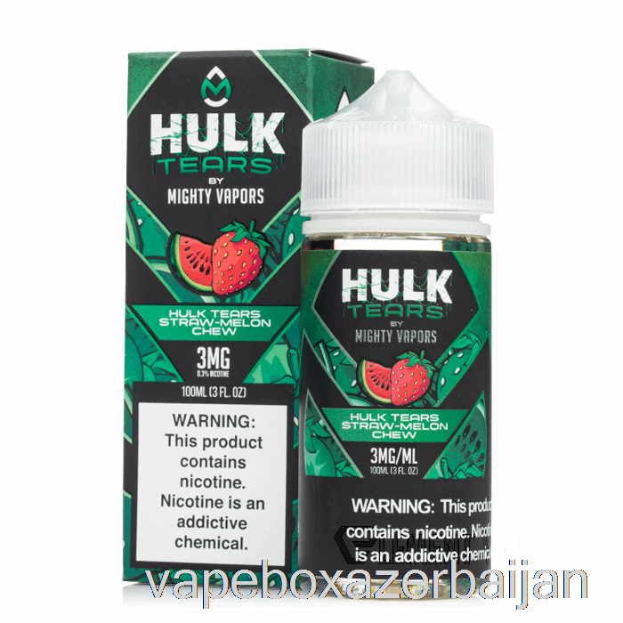 Vape Azerbaijan Hulk Tears Straw Melon Chew - Hulk Tears - 100mL 0mg